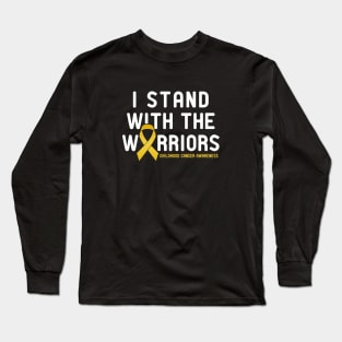 CANCER WARRIORS GOLD RIBBON Long Sleeve T-Shirt